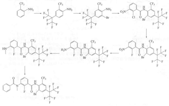 溴虫氟苯双酰胺的合成路线