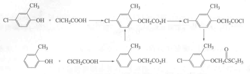 硫代2甲4氯乙酯的合成