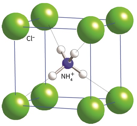 氯化铵的晶体结构图