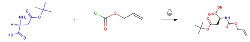 L-天门冬氨酸-4-叔丁基酯的酰化反应