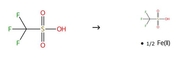 三氟甲磺酸亚铁(II)的合成路线