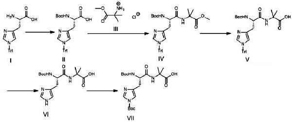 BOC-L-HIS(TRT)-AIB-OH的合成.png