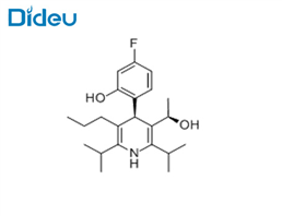 3-Pyridinemethanol, 4-(4-fluoro-2-hydroxyphenyl)-a-methyl-2,6-bis(1-methylethyl)-5-propyl-, (aR,4R)-rel- (9CI)