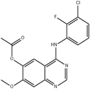 4-((3-chloro-2-fluorophenyl)amino)-7-methoxyquinazolin-6-yl acetate