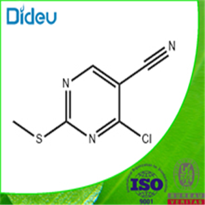 4-Chloro-2-(methylthio)pyrimidine-5-carbonitrile ,97% 