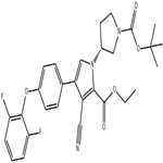 1H-Pyrrole-2-carboxylic acid, 3-cyano-4-[4-(2,6-difluorophenoxy)phenyl]-1-[(3R)-1-[(1,1-dimethylethoxy)carbonyl]-3-pyrrolidinyl]-, ethyl ester