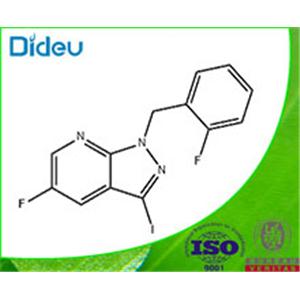 5-fluoro-1-(2-fluorobenzyl)-3-iodo-1H-pyrazolo[3,4-b]pyridine 