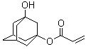 CAS # 216581-76-9, 1,3-Adamantanediol monoacrylate, 1-Acryloyloxy-3-hydroxyadamantane, 3-Hydroxy-1-adamantyl acrylate, 2-Propenoic acid 3-hydroxytricyclo[3.3.1.1(3,7)]dec-1-yl ester