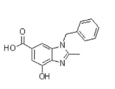 4-Hydroxy-2-methyl-1-(phenylmethyl)-1H-benzimidazole-6-carboxylic acid