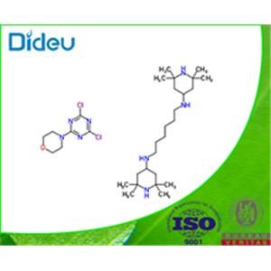 Poly[N,N'-bis(2,2,6,6-tetramethyl-4-piperidinyl)-1,6-hexanediamine-co-2,4-dichloro-6-morpholino-1,3,5-triazine] 