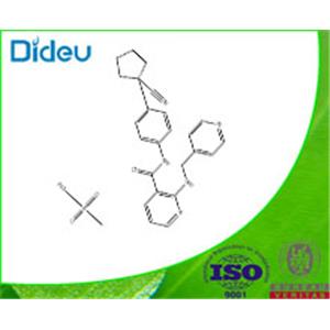 N-[4-(1-Cyanocyclopentyl)phenyl]-2-[(4-pyridinylmethyl)amino]-3-pyridinecarboxamide methanesulfonate 