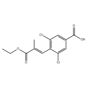 (E)-3,5-dichloro-4-(3-ethoxy-2-methyl-3-oxoprop-1-enyl)benzoic acid