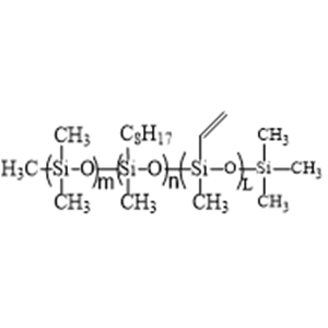 Vinylmethylsiloxane-Octylmethylsiloxane-Dimethylsiloxaneterpolymer