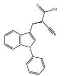 2-cyano-3-(1-phenylindol-3-yl)acrylate