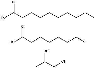 Decanoic acid, mixed diesters with octanoic acid and propylene glycol