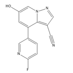 4-(6-Fluoropyridin-3-yl)-6-hydroxypyrazolo[1,5-a]pyridine-3-carbonitrile