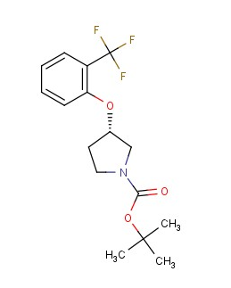 (S)-tert-butyl 3-(2-(trifluoromethyl)phenoxy)pyrrolidine-1-carboxylate