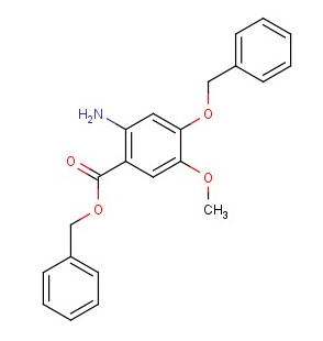 2-Amino-4-benzyloxy-5-methoxy-benzoic acid benzyl ester
