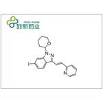 (E)-6-Iodo-3-[2-(pyridin-2-yl)ethenyl]-1-(tetrahydro-2H-pyran-2-yl)-1H-indazole  pictures