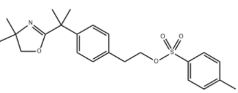 Benzeneethanol, 4-[1-(4,5-dihydro-4,4-dimethyl-2-oxazolyl)-1-methylethyl]-, 4-methylbenzenesulfonate (ester)