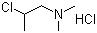 CAS # 4584-49-0, 2-Dimethylaminoisopropyl chloride hydrochloride, 2-Chloro-N,N-dimethylpropylamine hydrochloride, N-(2-Chloropropyl)dimethylamine hydrochloride, DMIC