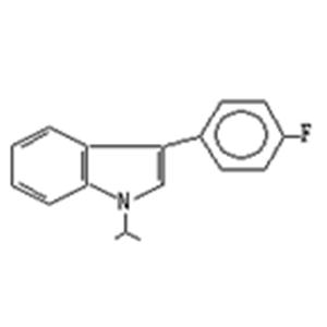 3-(4'-fluorophenyl)-1-(1'-methylethyl)-1H-indole