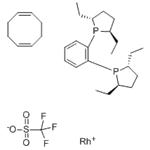 (-)-1,2-BIS((2R,5R)-2,5-DIETHYLPHOSPHOLANO)BENZENE(CYCLOOCTADIENE)RHODIUM(I)TRIFLUOROMETHANESULFONATE