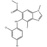 Methyl 5-(4-broMo-2-chlorophenylaMino)-4-fluoro-1-Methyl-1H-benzo[d]iMidazole-6-carboxylate