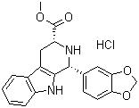 CAS # 171752-68-4, cis-(1R,3R)-1,2,3,4-Tetrahydro-1-(3,4-methylenedioxyphenyl)-9H-pyrido[3,4-b]indole-3-carboxylic acid methyl ester hydrochloride