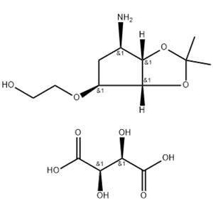 2-((3aR,4S,6R,6aS)-6-amino-2,2-dimethyltetrahydro-3aH-cyclopenta[d][1,3]dioxol-4-yloxy)ethanol L-tataric acid