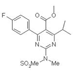 Methyl4-(4-fluorophenyl)-6-isopropyl-2-[(n-methyl-n-methylsulfonyl)amino]pyriminl-5-yl-carboxylate pictures