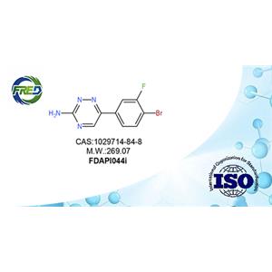 6-(4-bromo-3-fluorophenyl)-1,2,4-triazin-3-amine