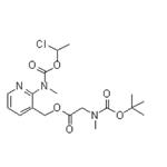 N-Methyl-N-(3-[((N-tert-butoxycarbonyl-N-methylamino)acetoxy)methyl]pyridin-2-yl)carbamic acid 1-chloroethyl ester 