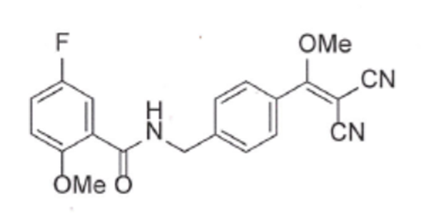 N-[[4-(2,2-dicyano-1-methoxy-vinyl)phenyl]methyl]-5-fluoro-2-methoxy-benzamide