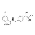 N-(4-(2,2-dicyano-1-hydroxyvinyl)benzyl)-5-fluoro-2-methoxybenzamide pictures