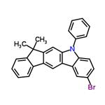 2-Bromo-5,7-dihydro-7,7-dimethyl-5-phenyl-indeno[2,1-b]carbazole pictures