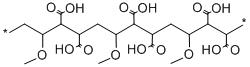 Methyl vinyl ether/maleic acid copolymer Structure