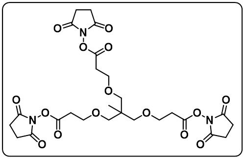 m-C-tri(CH2-PEG1-NHS ester)