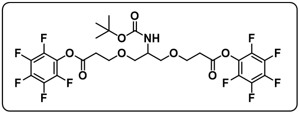 C-NH-Boc-C-Bis-(C1-PEG1-PFP)