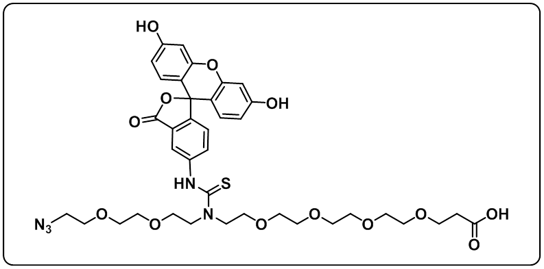 N-(Azido-PEG2)-N-Fluorescein-PEG4-acid