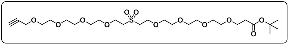 Propargyl-PEG4-Sulfone-PEG4-t-butyl ester