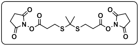 Bis(2,5-dioxopyrrolidin-1-yl) 3,3'-(propane-2,2-diylbis(sulfanediyl))dipropionate