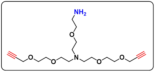 N-(Amino-PEG1)-N-bis(PEG2-propargyl)