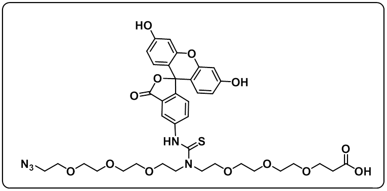 N-(Azido-PEG3)-N-Fluorescein-PEG3-acid