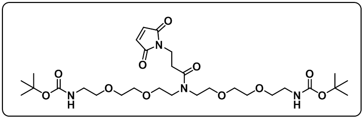 N-Mal-N-bis(PEG2-NH-Boc)