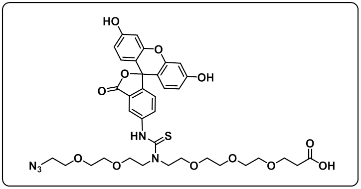 N-(Azido-PEG2)-N-Fluorescein-PEG3-acid