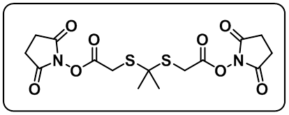 2,5-Pyrrolidinedione,1,1'-[(1-methylethylidene)bis[thio(1-oxo-2,1-ethanediyl)oxy]]bis-