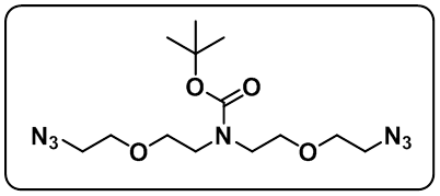 N-Boc-N-bis(PEG1-azide)