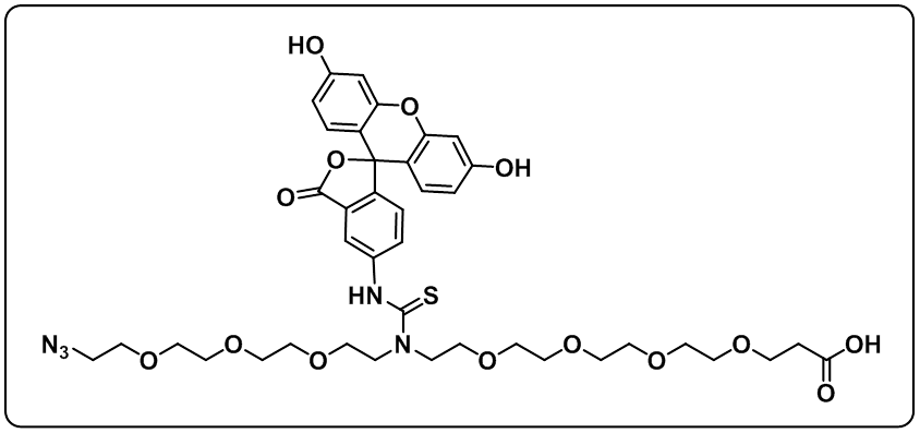 N-(Azido-PEG3)-N-Fluorescein-PEG4-acid