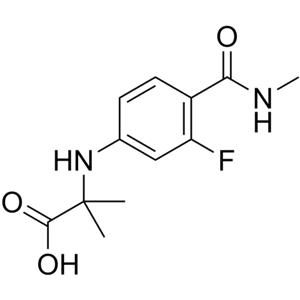 N-[3-Fluoro-4-[(methylamino)carbonyl]phenyl]-2-methylalanine